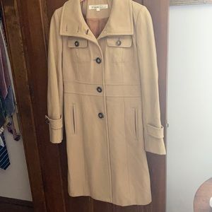 Kenneth Cole ladies tan dress coat